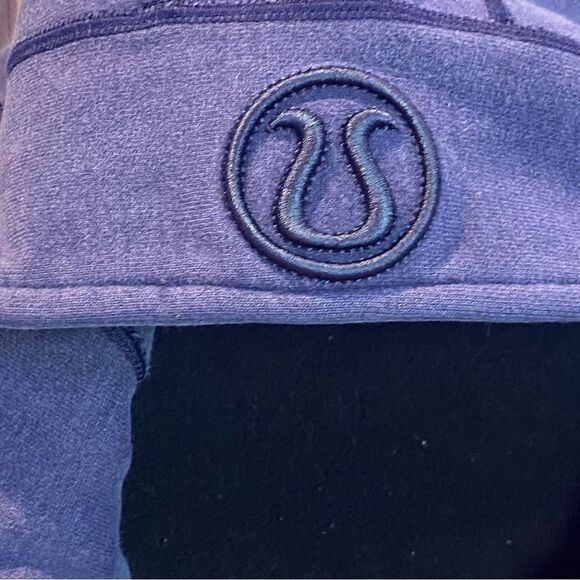 Lululemon Blue Hooded Cuddle Up Size 12 Scuba Zip Jacket - Picture 8 of 10
